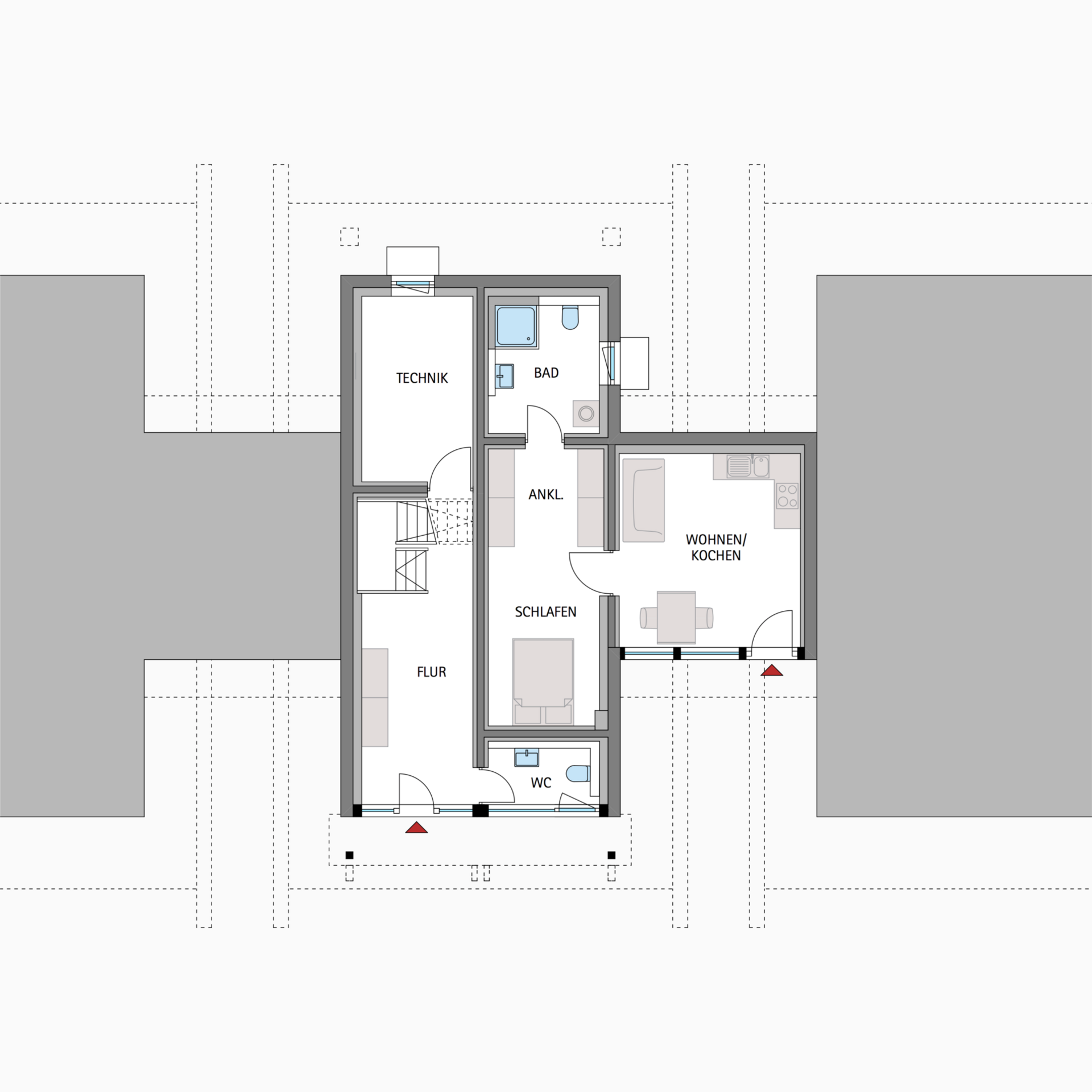 HUF Fachwerkhaus Grundriss Erdgeschoss Stadthaus