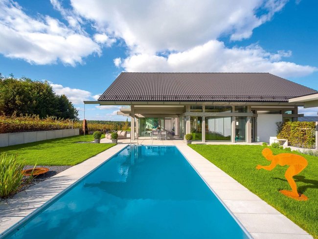 Fachwerkhaus mit Garten, Pool und schönem Ausblick