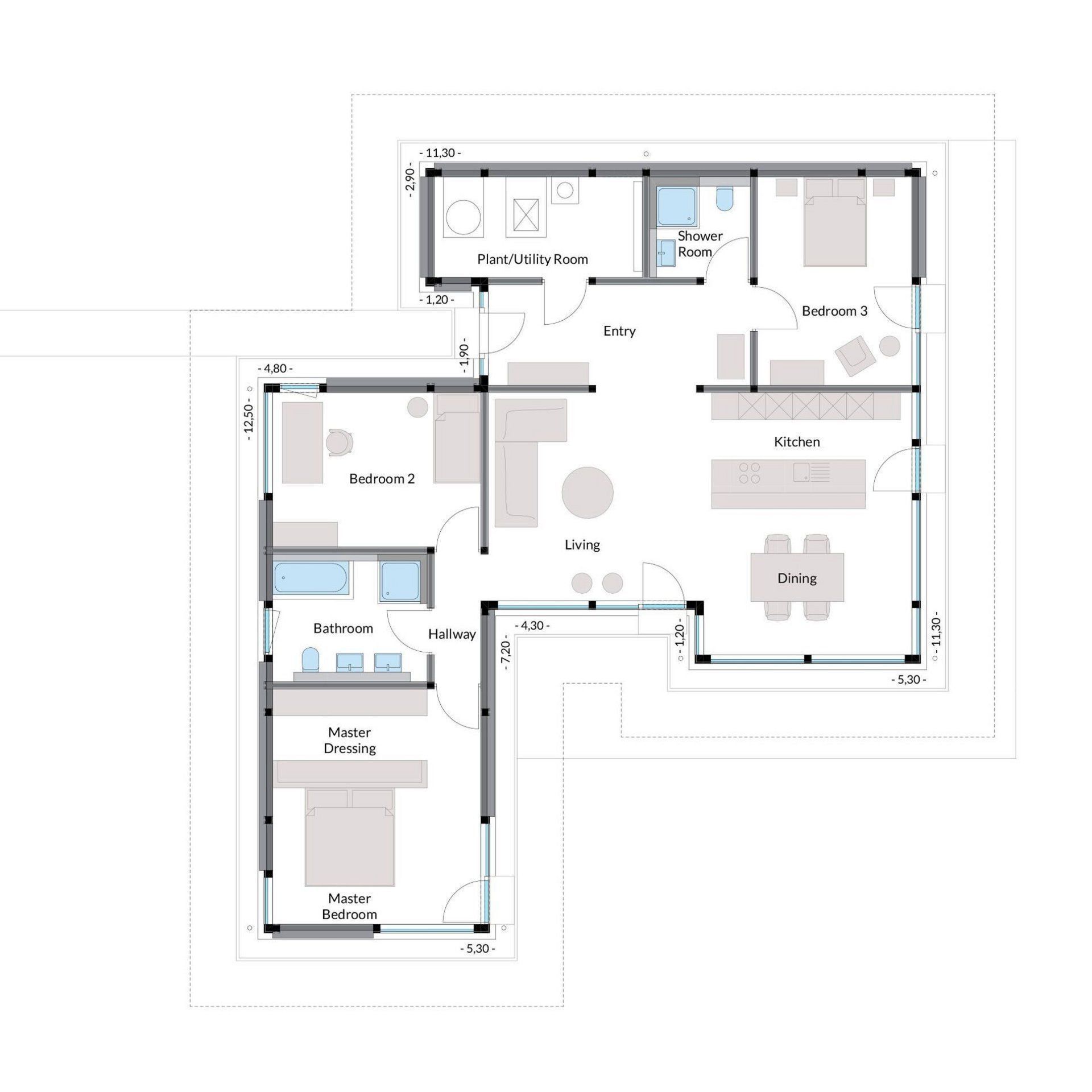 Modum Bungalow Sample 7 Huf Haus