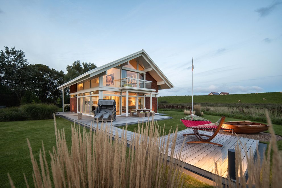 Gemütliches Familienhaus mit modernem Design und Terrasse