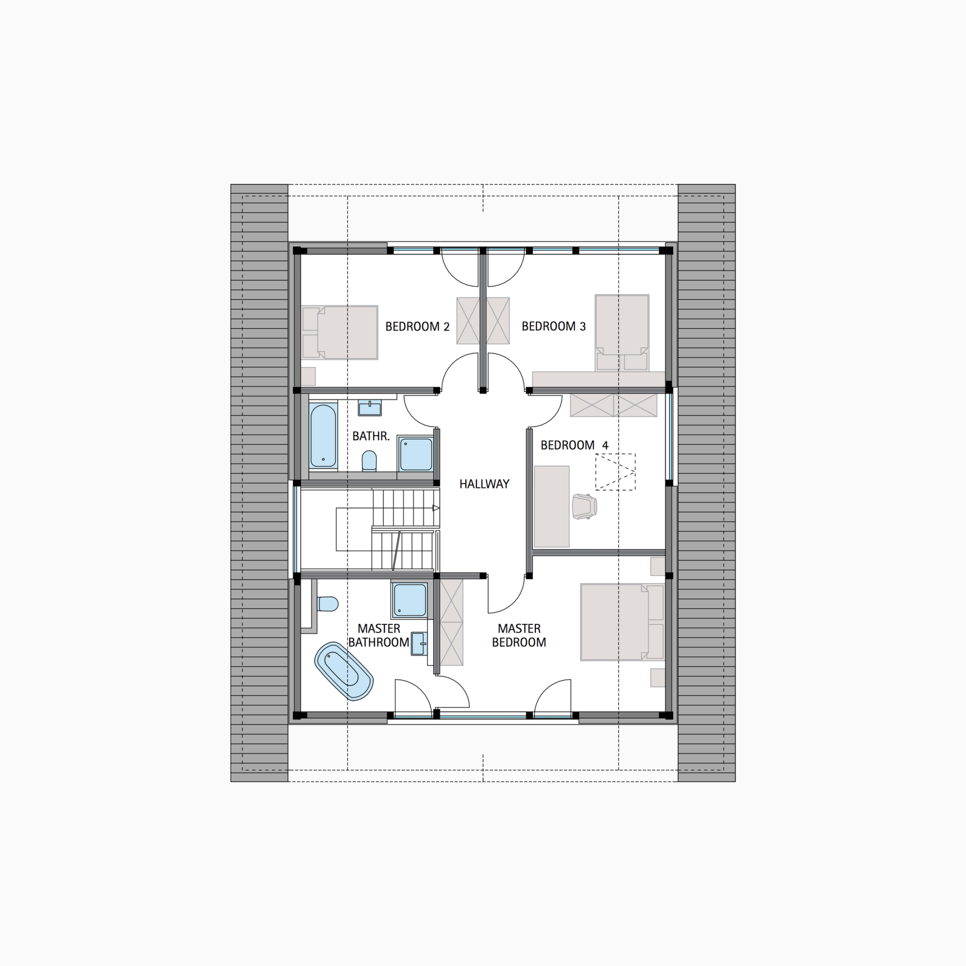 HUF house floor plan first floor MODUM 8:10