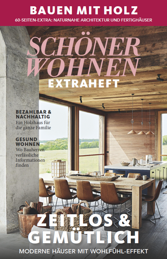 Schöner Wohnen Extraheft über Holzarchitektur Informationsheft über nachhaltiges Wohnen und moderne Architektur