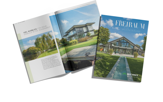 Ein moderner Katalog über Architektur und Wohnkonzepte.