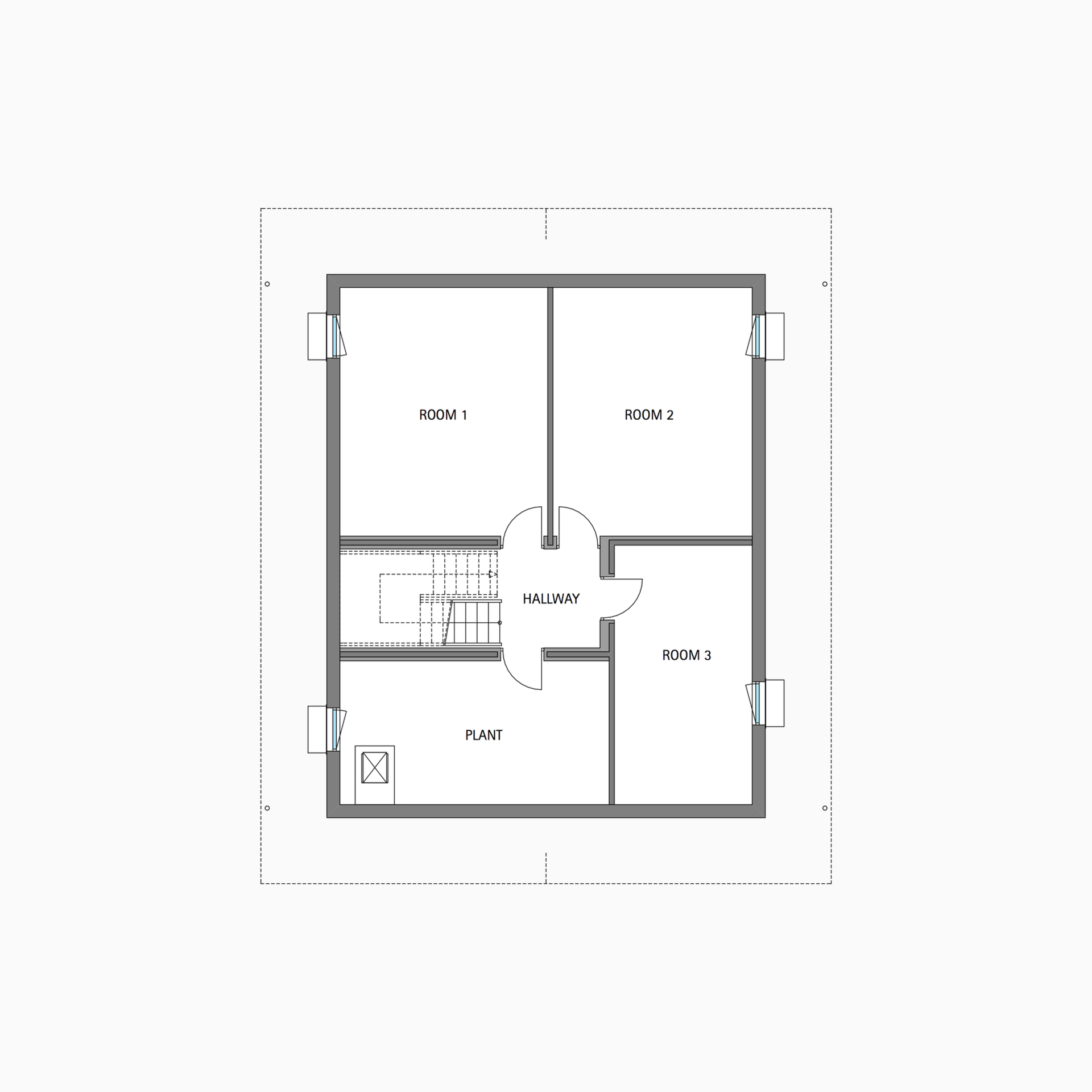 HUF house floor plan basement MODUM 8:10