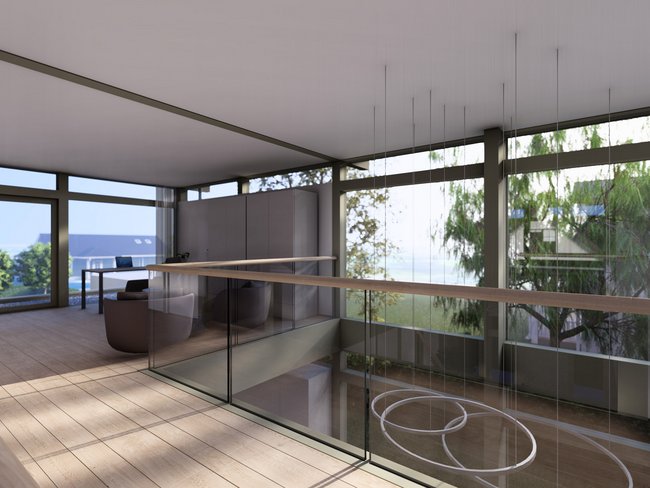 Moderne Architektur: Traumhaus mit Ausblick Helles, modernes Architektenhaus mit großzügigem Balkon und Aussicht